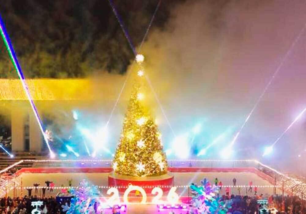 New Year's trees were lit in cities across Kazakhstan. Images | Almaty gov.kz