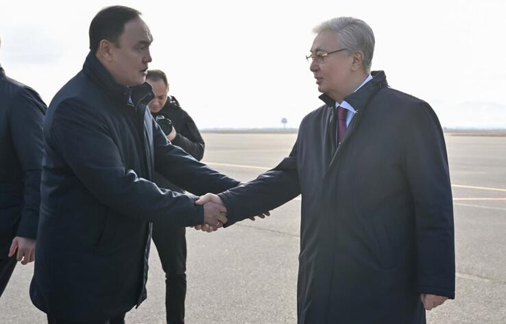 Kazakh President arrived in Zhambyl region for working visit