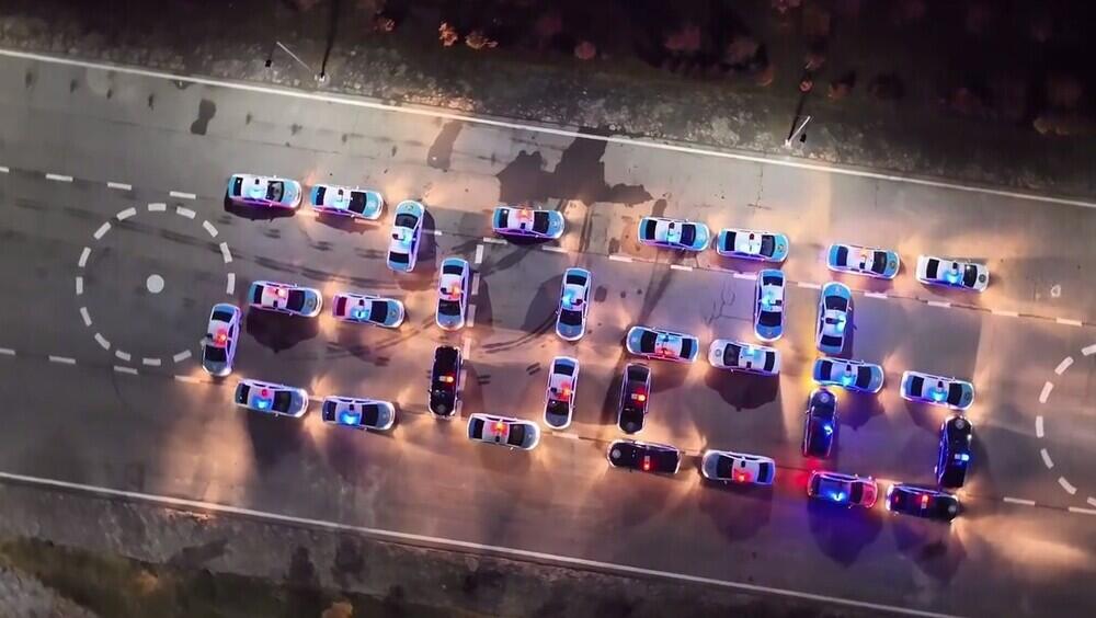 Kazakhstan police held a New Year's flash mob to celebrate the arrival of 2026