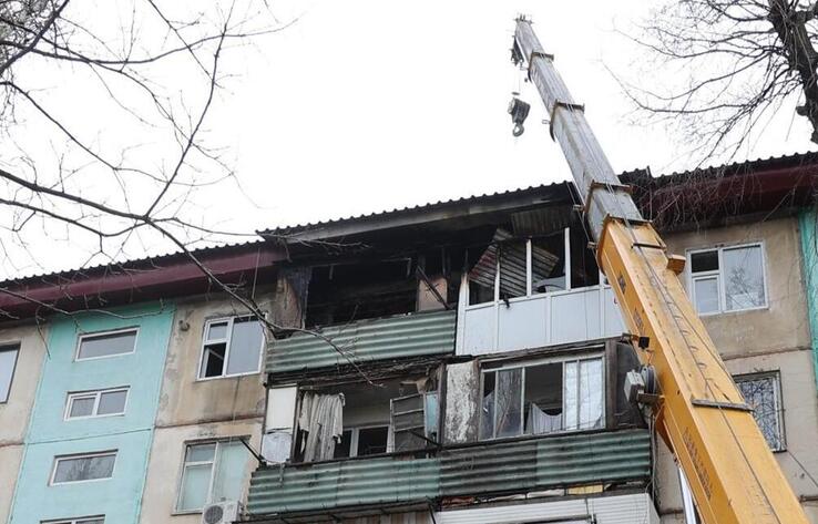 В Таразе в связи с произошедшим в новогоднюю ночь пожаром объявлена чрезвычайная ситуация