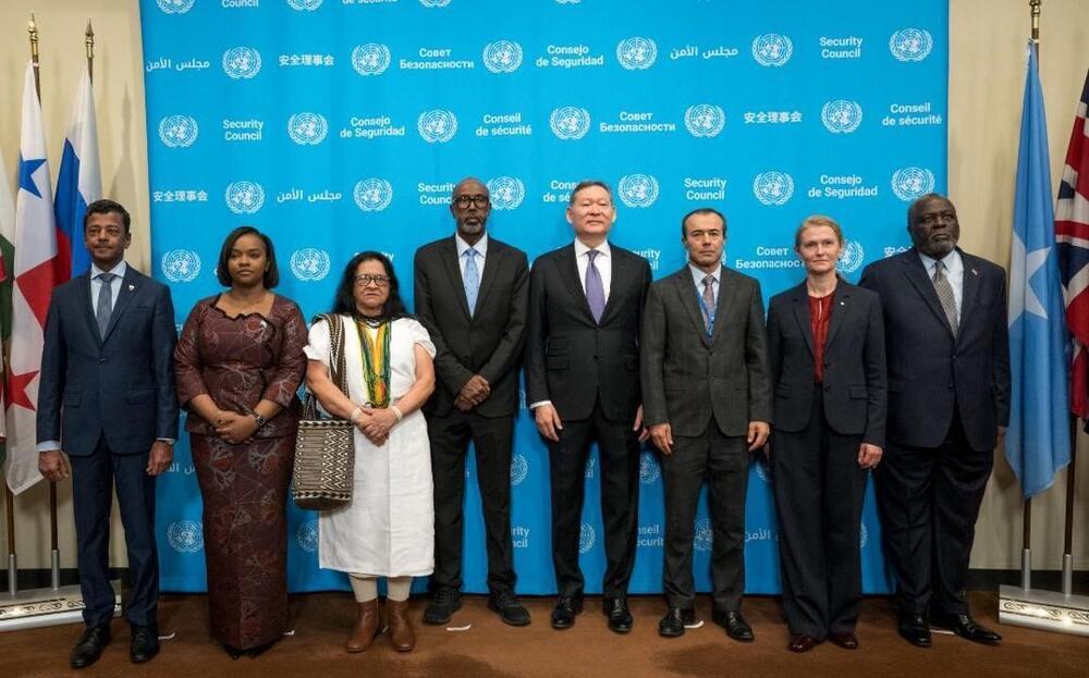 Kazakhstan Held the Annual Flag Installation Ceremony of the New Members of the UN Security Council