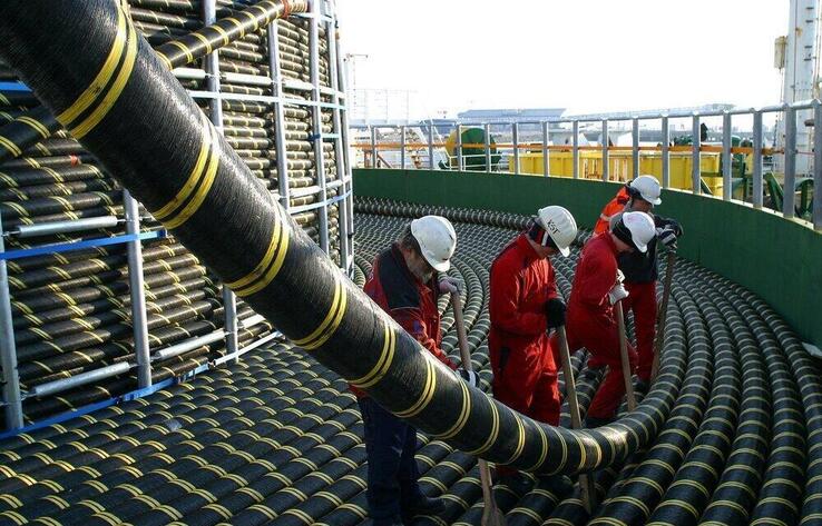 Каспий теңізінің түбіндегі оптикалық кабельдің құрылысы 2026 жылдың соңына дейін аяқталады