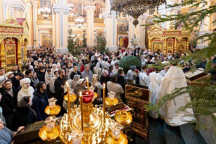Рождественская Литургия прошла в Вознесенском соборе Алматы. Фото: mitropolia.kz