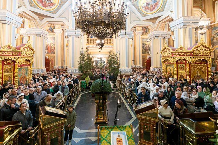 Рождестволық литургия Алматыдағы Вознесенский соборында өтті. Сурет: mitropolia.kz