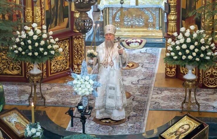 Christmas Liturgy was held at the Ascension Cathedral in Almaty