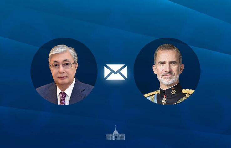 Токаев направил поздравительную телеграмму королю Испании 