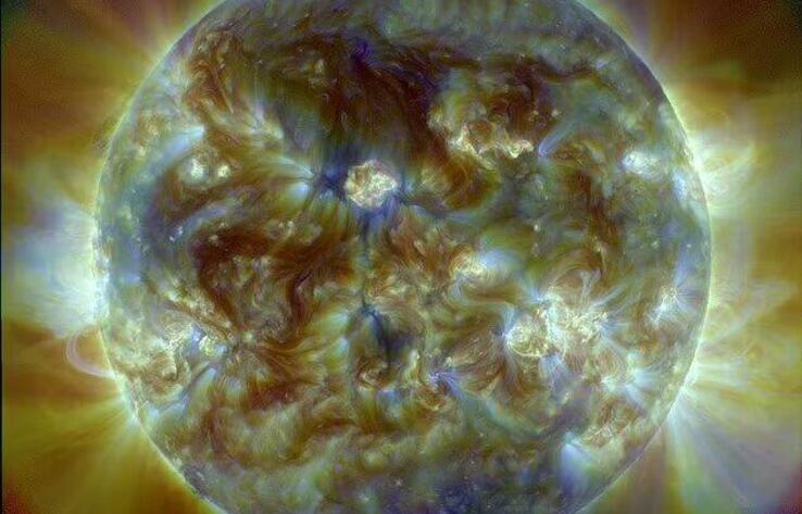 Three strong solar flares occurred