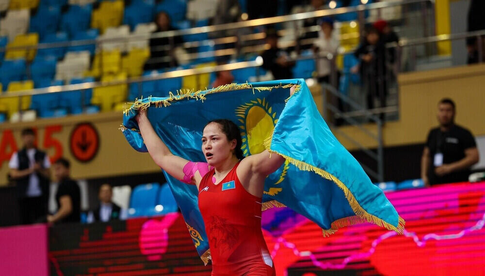 Kazakhstan's Bakbergenova pockets gold at international wrestling tournament