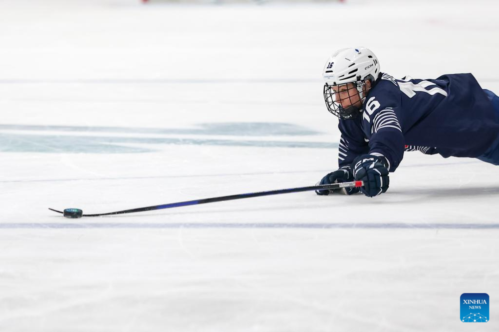 Highlights of Milan-Cortina 2026 on Feb. 6. Images | Clara Rozier of France competes during the Women's Preliminary Round Group B match between France and Japan of Ice Hockey of the 2026 Milan-Cortina Olympic Winter Games in Milan, Italy, Feb. 6, 2026. (Zhang Cheng/Pool via Xinhua)