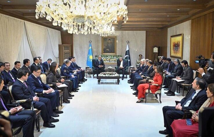 哈萨克斯坦总统与巴基斯坦总统举行会谈
