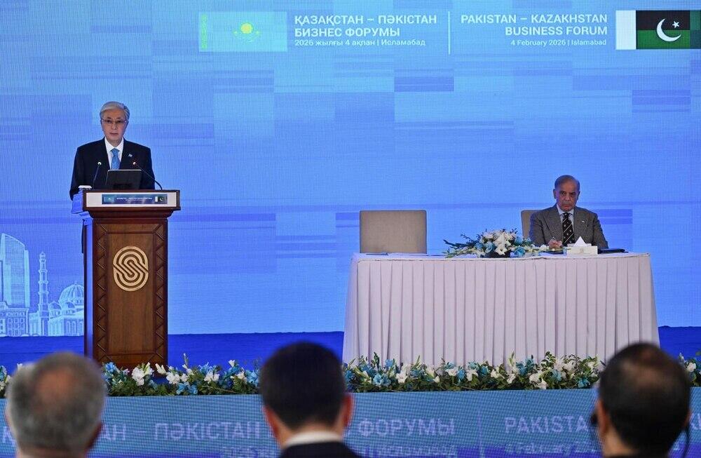 Президент Қасым-Жомарт Тоқаев пен Премьер-министр Шахбаз Шариф Қазақстан-Пәкістан бизнес форумына қатысты
