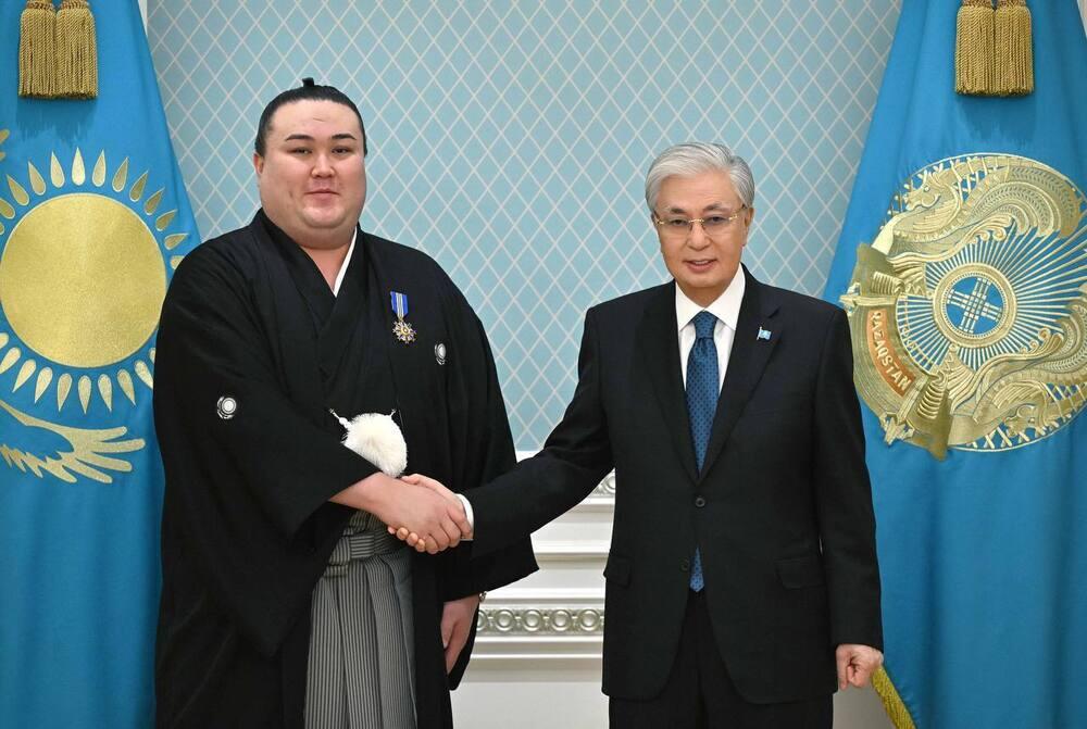 President Tokayev congratulates sumo wrestler Ersin Baltagul on success in Japan