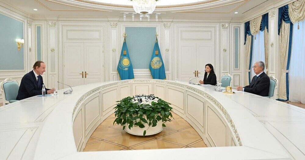 President Meets with Air Astana CEO Peter Foster