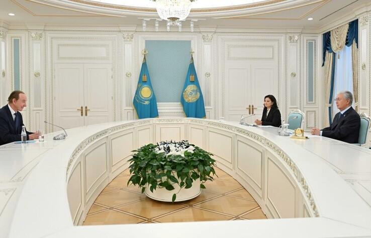 President Meets with Air Astana CEO Peter Foster