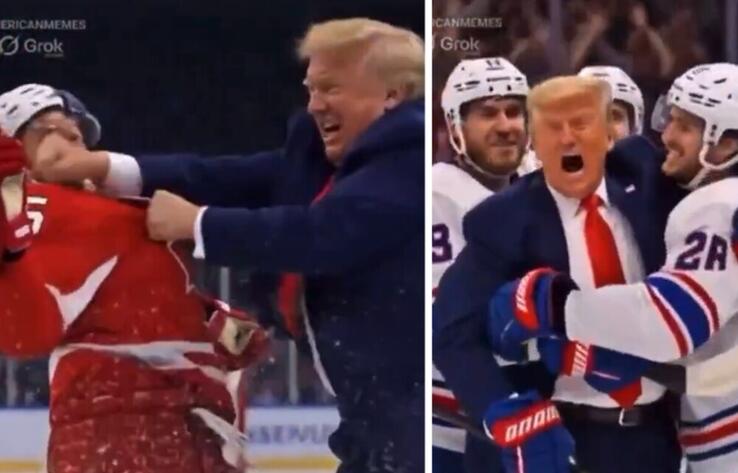 Трамп разгромил сборную Канады по хоккею в ИИ-ролике после победы США на Олимпиаде