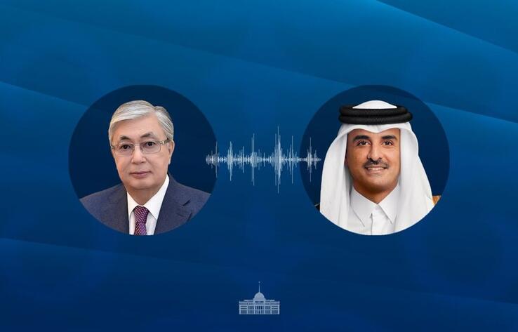 Токаев обсудил ситуацию на Ближнем Востоке с эмиром Катара