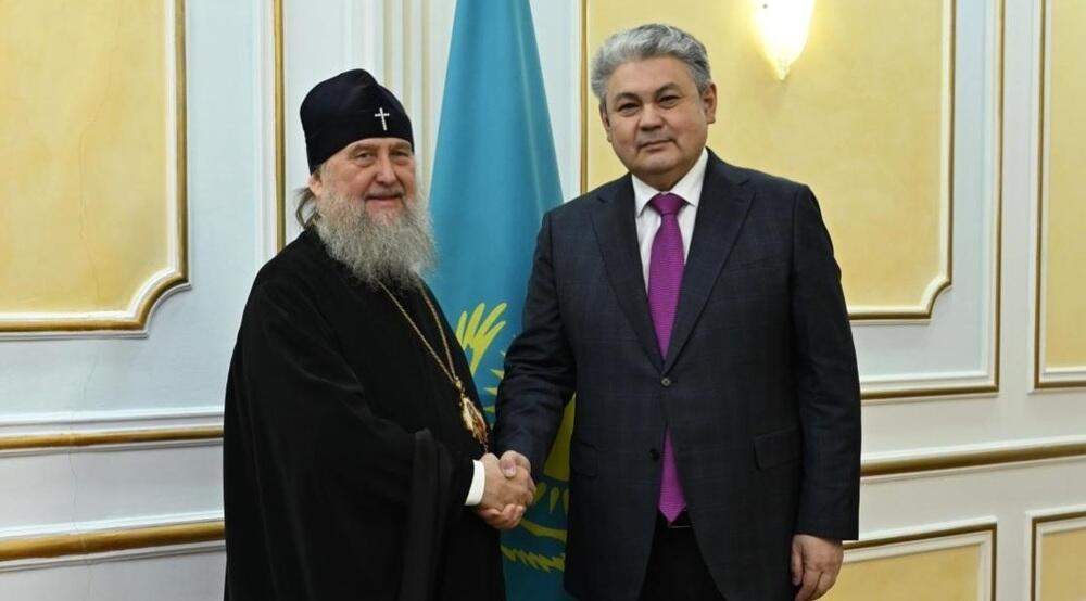 Глава МИД Казахстана и митрополит Александр обсудили укрепление межрелигиозного мира  