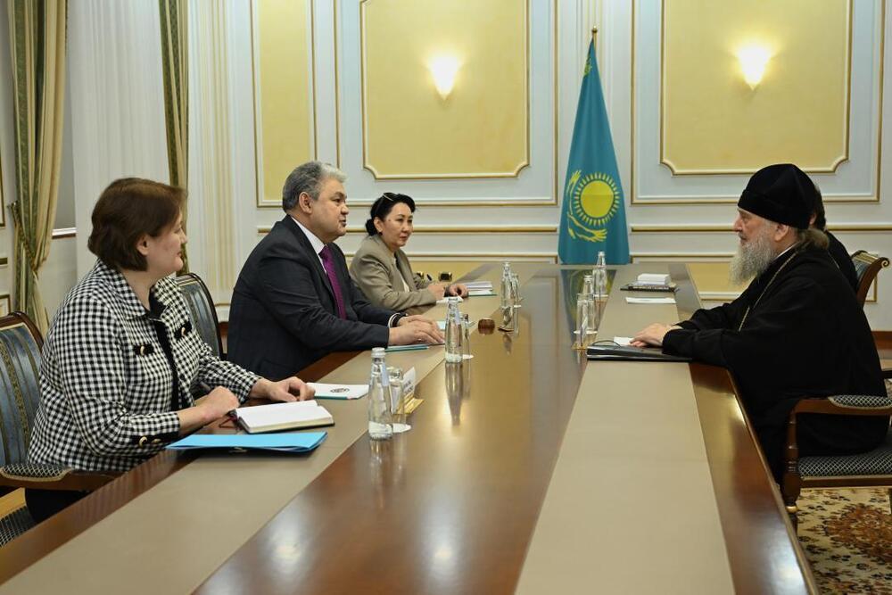 Қазақстан Сыртқы істер министрі Православ шіркеуінің басшысын қабылдады