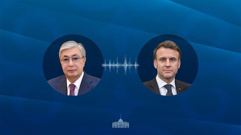 Tokayev holds a telephone conversation with President of France