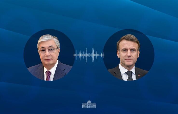 Tokayev holds a telephone conversation with President of France