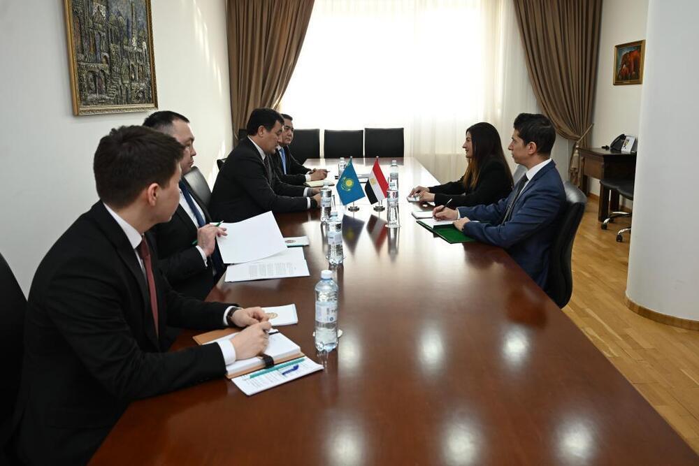 Meeting with Ambassador of Egypt was Held at the Kazakh Foreign Ministry