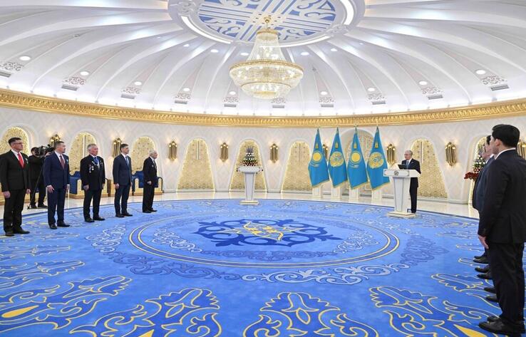 Kazakh President awards Yervand Ilyinsky Kazakhstannyn Yenbek Yeri title