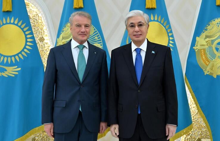 Kassym-Jomart Tokayev meets with Sberbank CEO German Gref