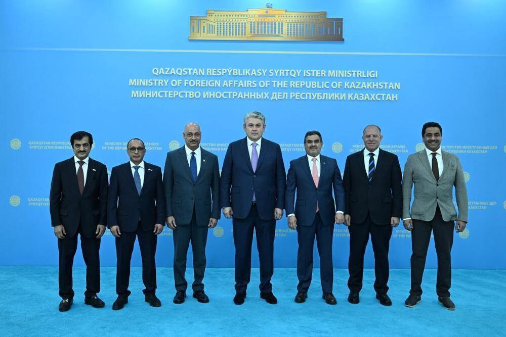 Minister of Foreign Affairs of Kazakhstan Received Ambassadors from the Gulf States and Jordan