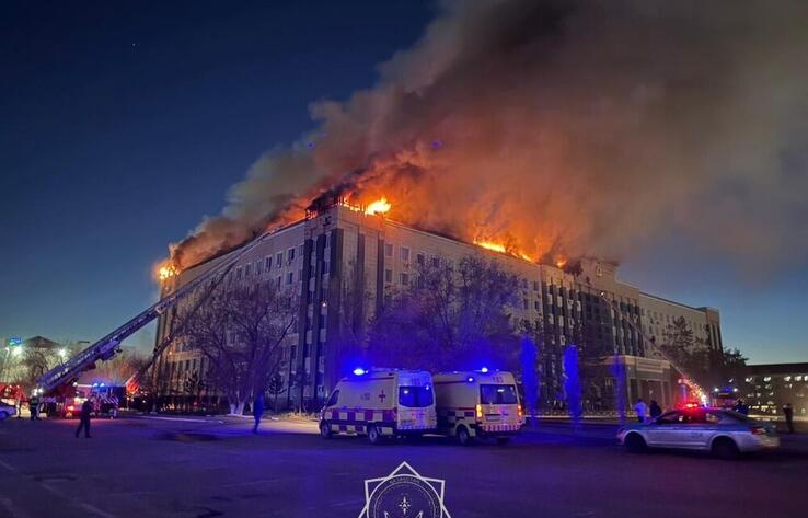 Ақтөбеде әкімдік ғимаратындағы өрт сөндірілді