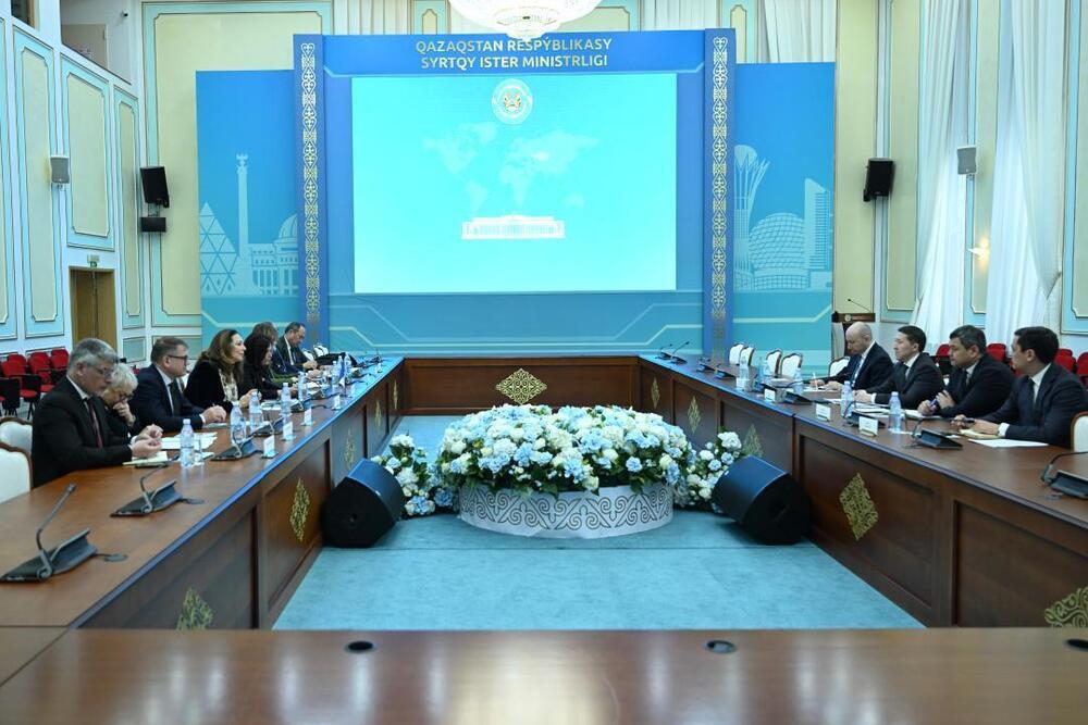 A Meeting with A Delegation of the French Senate Was Held at The Ministry of Foreign Affairs of Kazakhstan