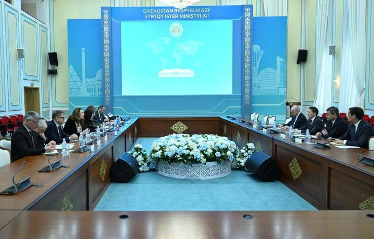 A Meeting with A Delegation of the French Senate Was Held at The Ministry of Foreign Affairs of Kazakhstan