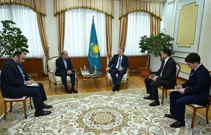Kazakh Foreign Minister Receives Iranian Ambassador