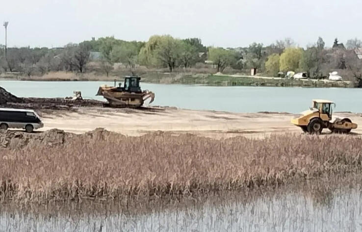 Популярное у алматинцев озеро с лотосами может пострадать из-за строительства новой дороги

