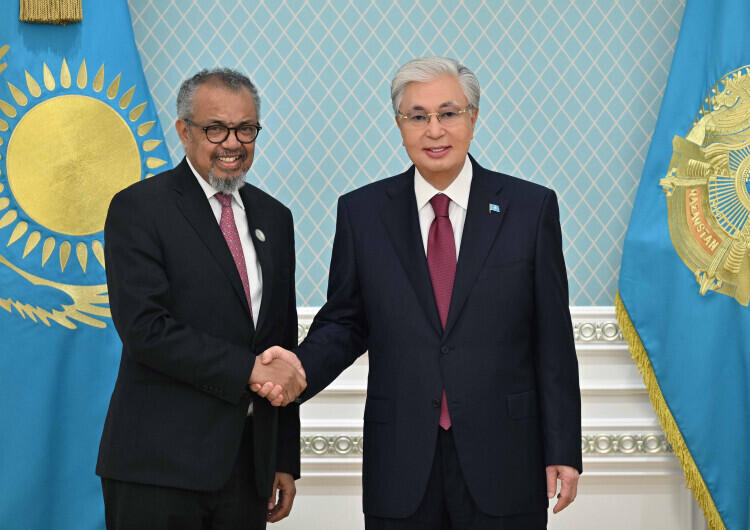 President Kassym-Jomart Tokayev held a meeting with WHO Director-General Tedros Adhanom Ghebreyesus