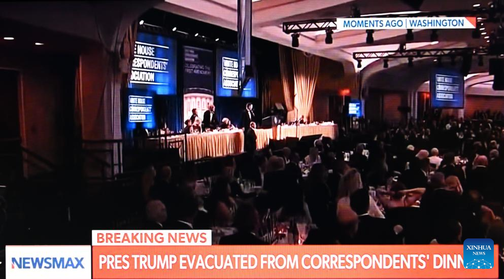 Trump evacuated from White House Correspondents' Dinner after security incident