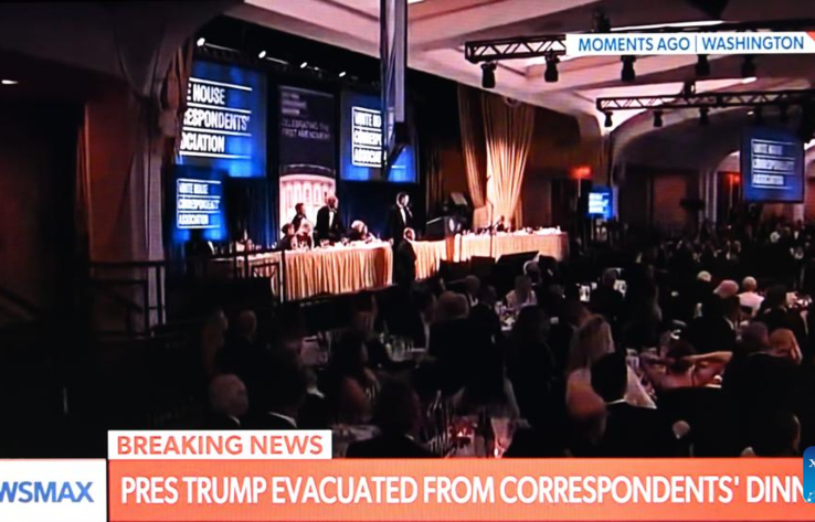 Trump evacuated from White House Correspondents' Dinner after security incident
