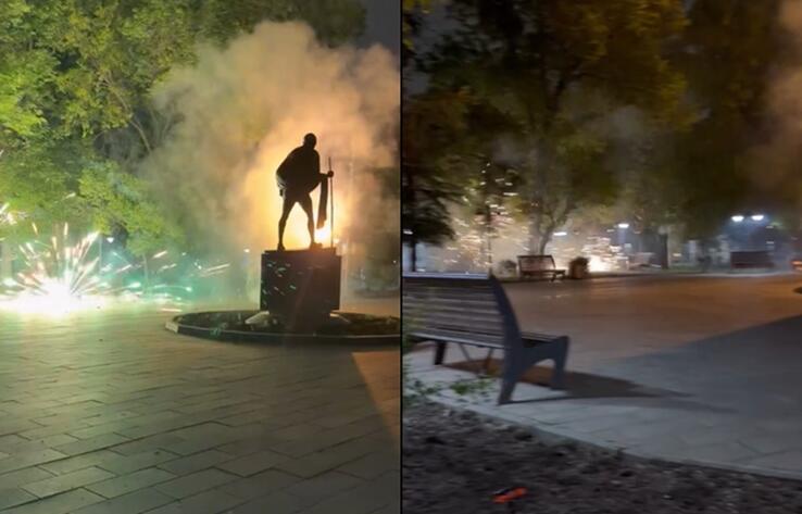 Опасный инцидент с фейерверком произошел в парке Ганди в Алматы