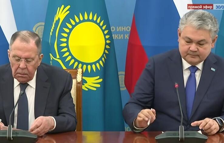Министры иностранных дел Казахстана и России подписали план мероприятий на 2027-2028 годы