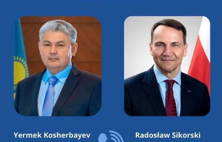 Foreign Ministers of Kazakhstan and Poland Hold Telephone Conversation