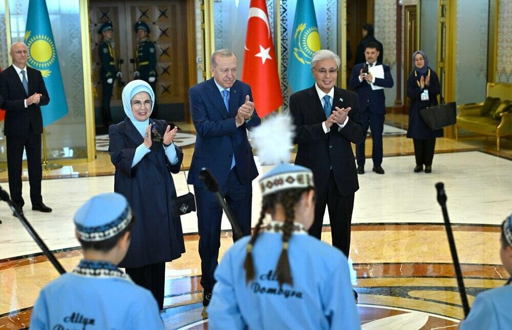Recep Tayyip Erdoğan arrives in Kazakhstan for state visit