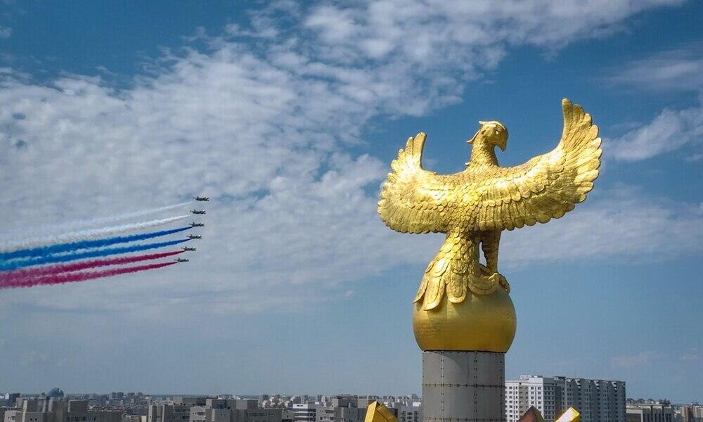 Ceremonial reception for Russian President Vladimir Putin was held in Astana. Images | Akorda