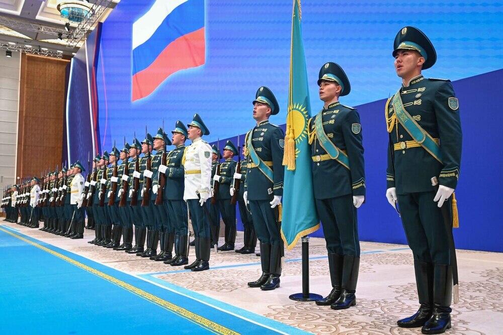 Ceremonial reception for Russian President Vladimir Putin was held in Astana. Images | Akorda