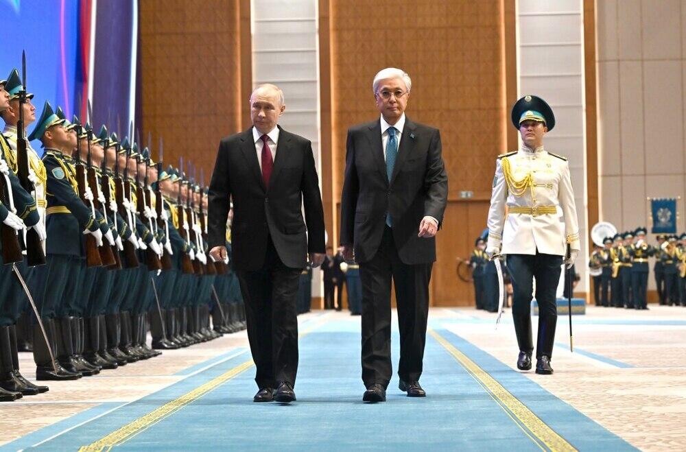 В Астане состоялась торжественная встреча Владимира Путина
