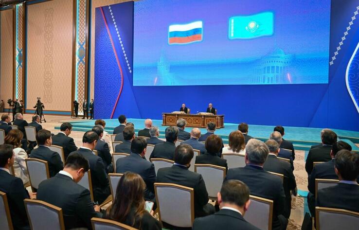 Қазақстан мен Ресей президенттері БАҚ өкілдеріне арналған брифинг өткізді