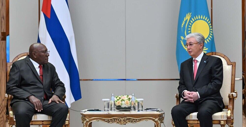 Kazakh President Tokayev, Cuban VP Valdés Mesa discuss AI and digital cooperation
