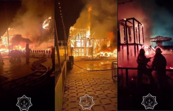 Carousel and Haunted House Destroyed in Fire at Atyrau Amusement Park