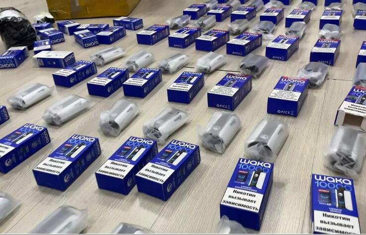 В Акмолинской области пресекли незаконную продажу вейпов на 221 млн тенге