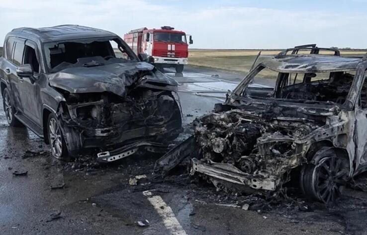 Five Killed After Two Vehicles Catch Fire Following Crash on Astana-Korgalzhyn Highway