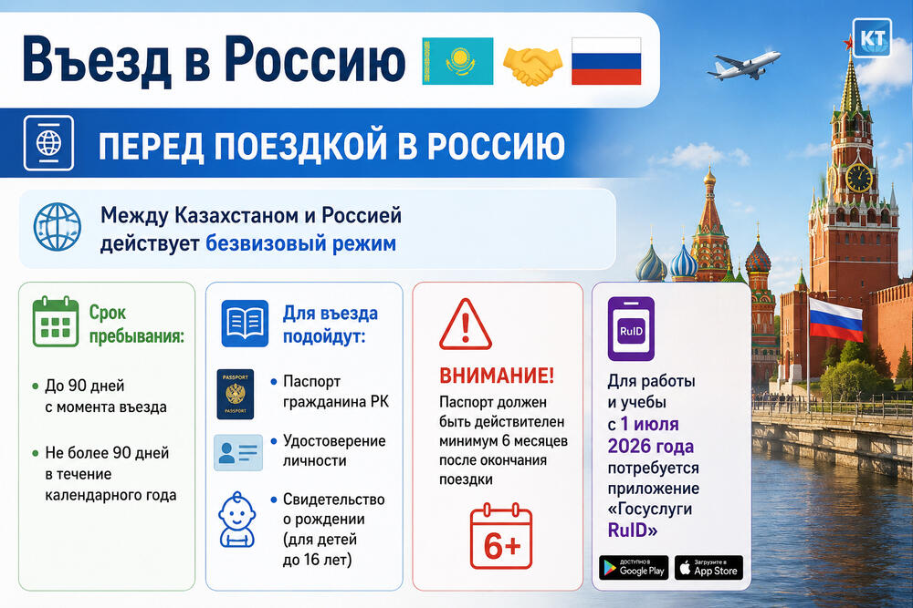 Что нужно знать казахстанцам при поездке в Россию