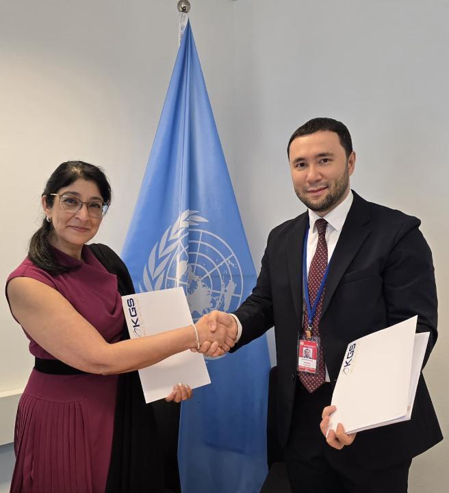 Kazakhstan and UNOOSA Sign Memorandum on Establishment of a UN-SPIDER Regional Support Office in Astana. Images | Ministry of Foreign Affairs of the Republic of Kazakhstan